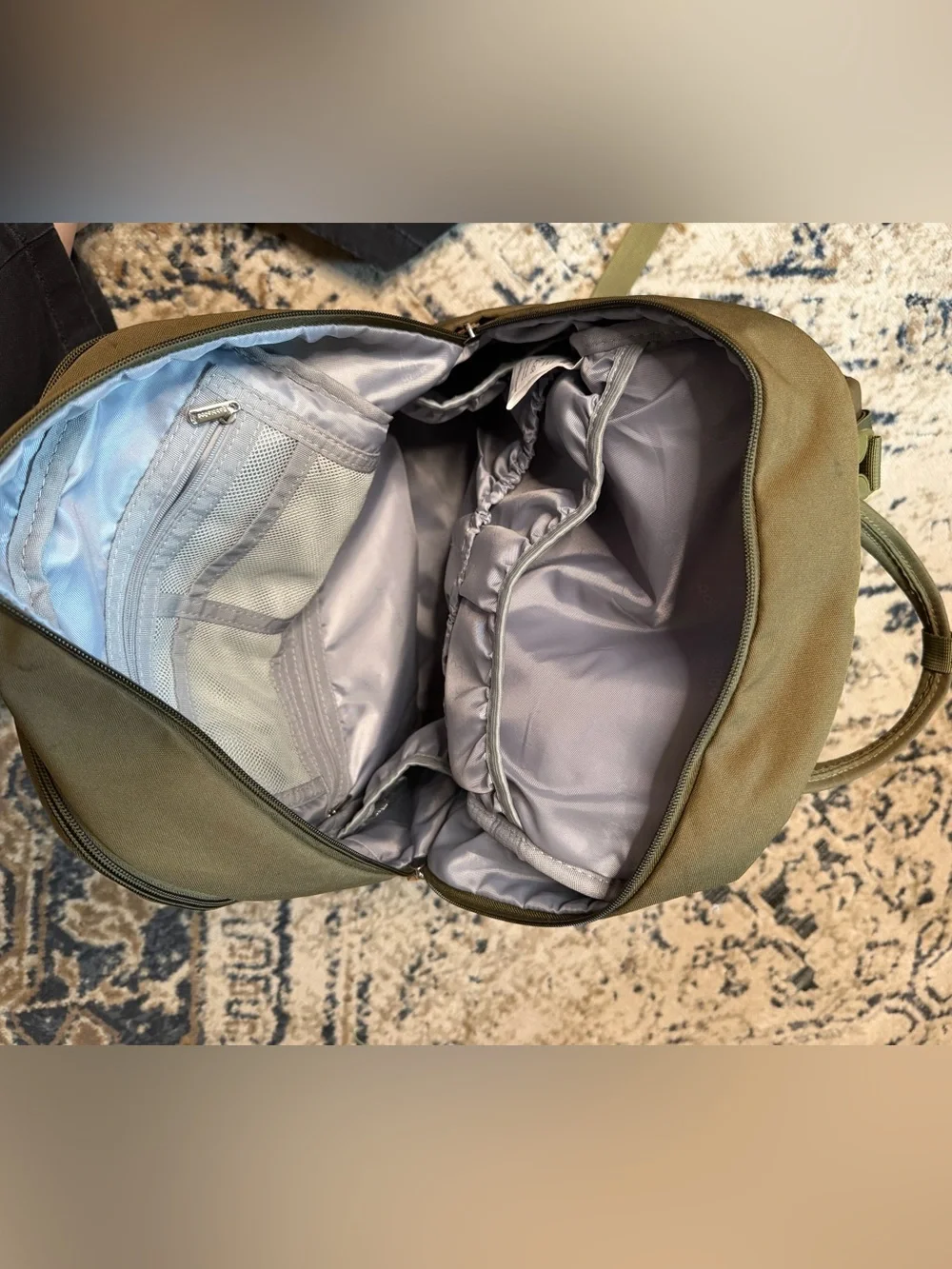 Like new green Diaper Bag